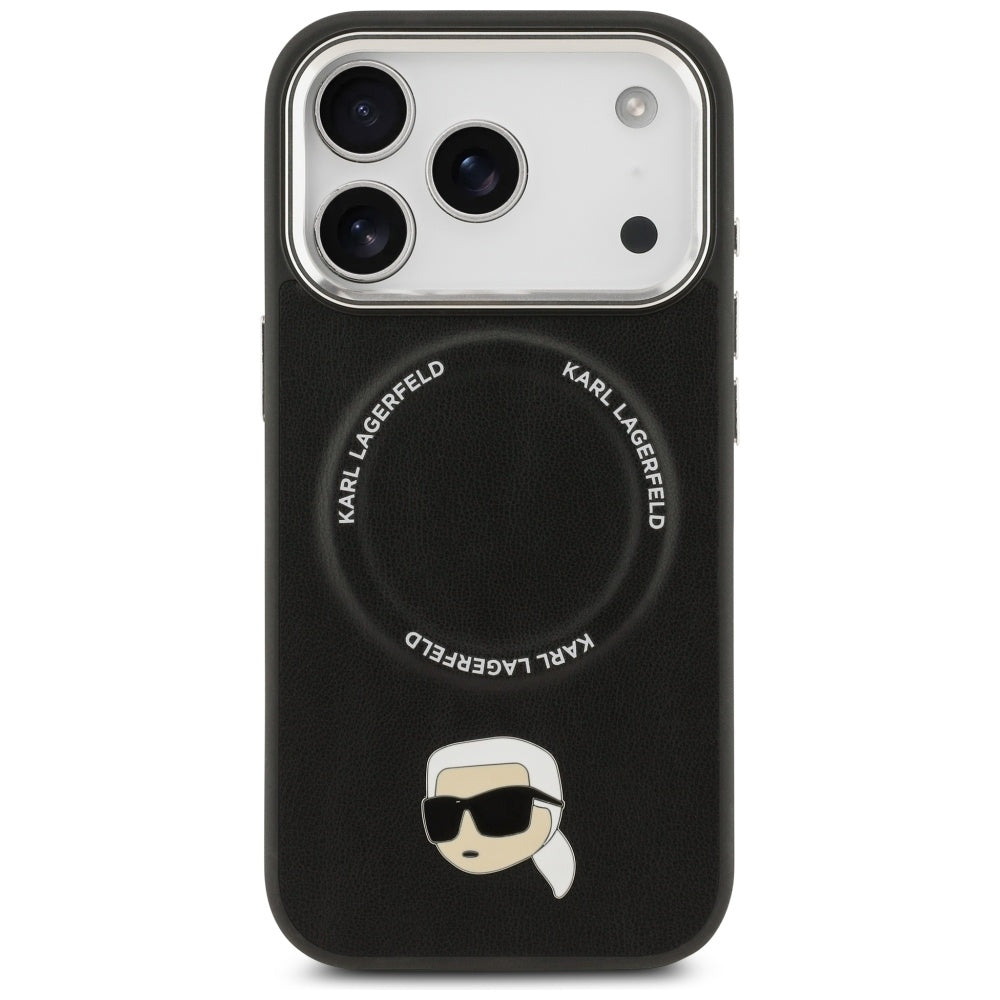 Karl Lagerfeld MagSafe dėklas iPhone 17 Pro – juodas -- iPhone 17 Pro