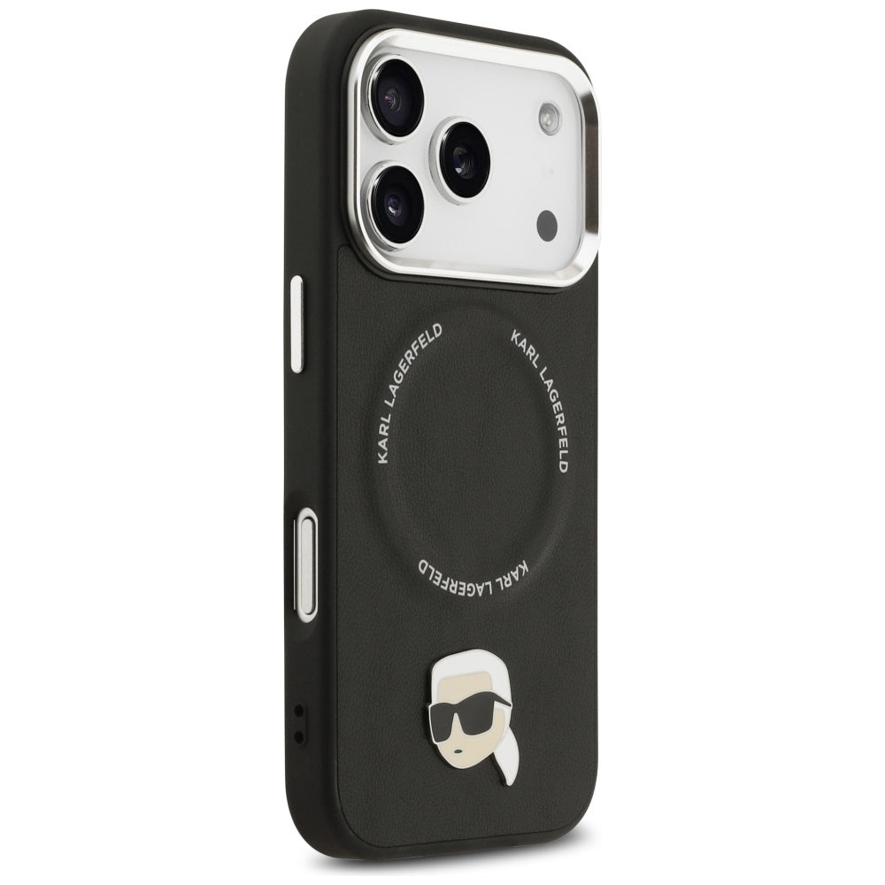 Karl Lagerfeld MagSafe dėklas iPhone 17 Pro – juodas -- iPhone 17 Pro