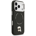 Karl Lagerfeld MagSafe dėklas iPhone 17 Pro – juodas -- iPhone 17 Pro