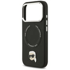 Karl Lagerfeld MagSafe dėklas iPhone 17 Pro – juodas -- iPhone 17 Pro