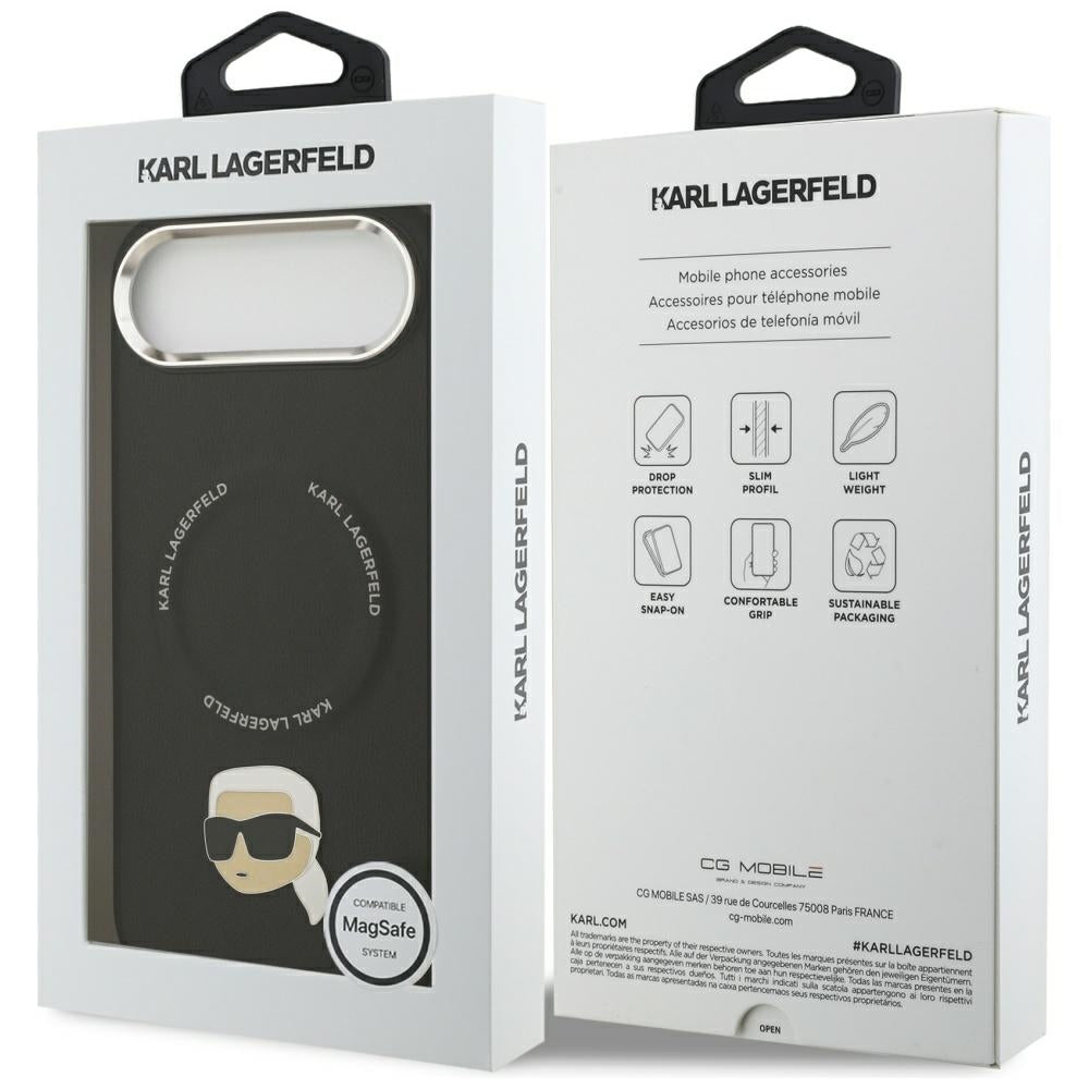 Karl Lagerfeld MagSafe dėklas iPhone Air – juodas