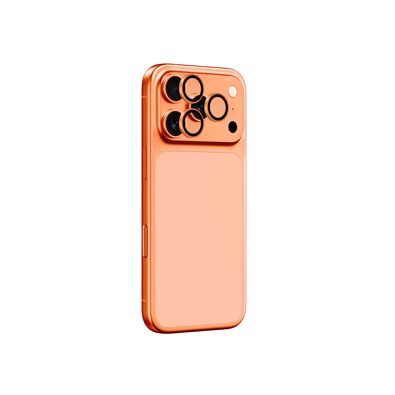 AmazingThing Objektyvo stiklas, skirtas iPhone 17 Pro / Pro Max – su oranžiniu rėmeliu -- Cell phone tempered glass