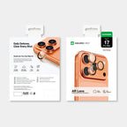 AmazingThing Objektyvo stiklas, skirtas iPhone 17 Pro / Pro Max – su oranžiniu rėmeliu -- Cell phone tempered glass