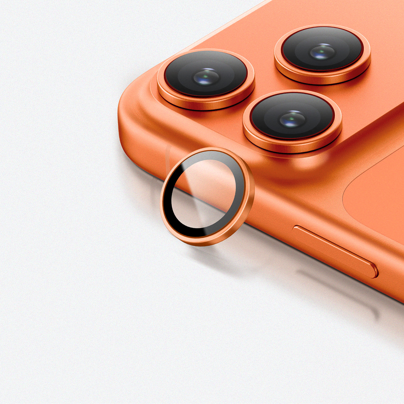 AmazingThing AR Sapphire kameros stiklas iPhone 17 Pro – oranžinis