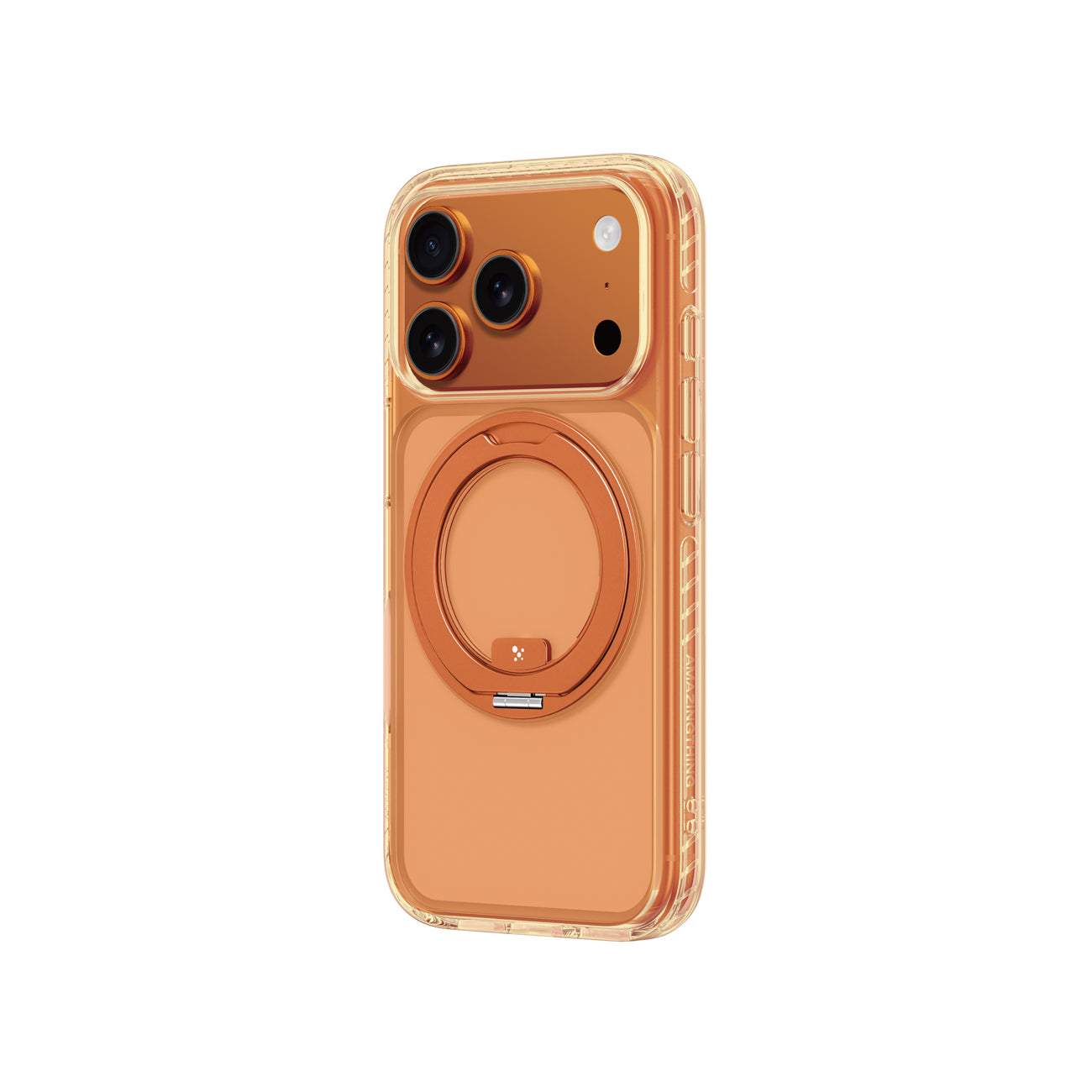 AmazingThing Titan Pro Spin dėklas iPhone 17 Pro Max suderinamasis su MagSafe - oranžinis -- iPhone 17 Pro Max