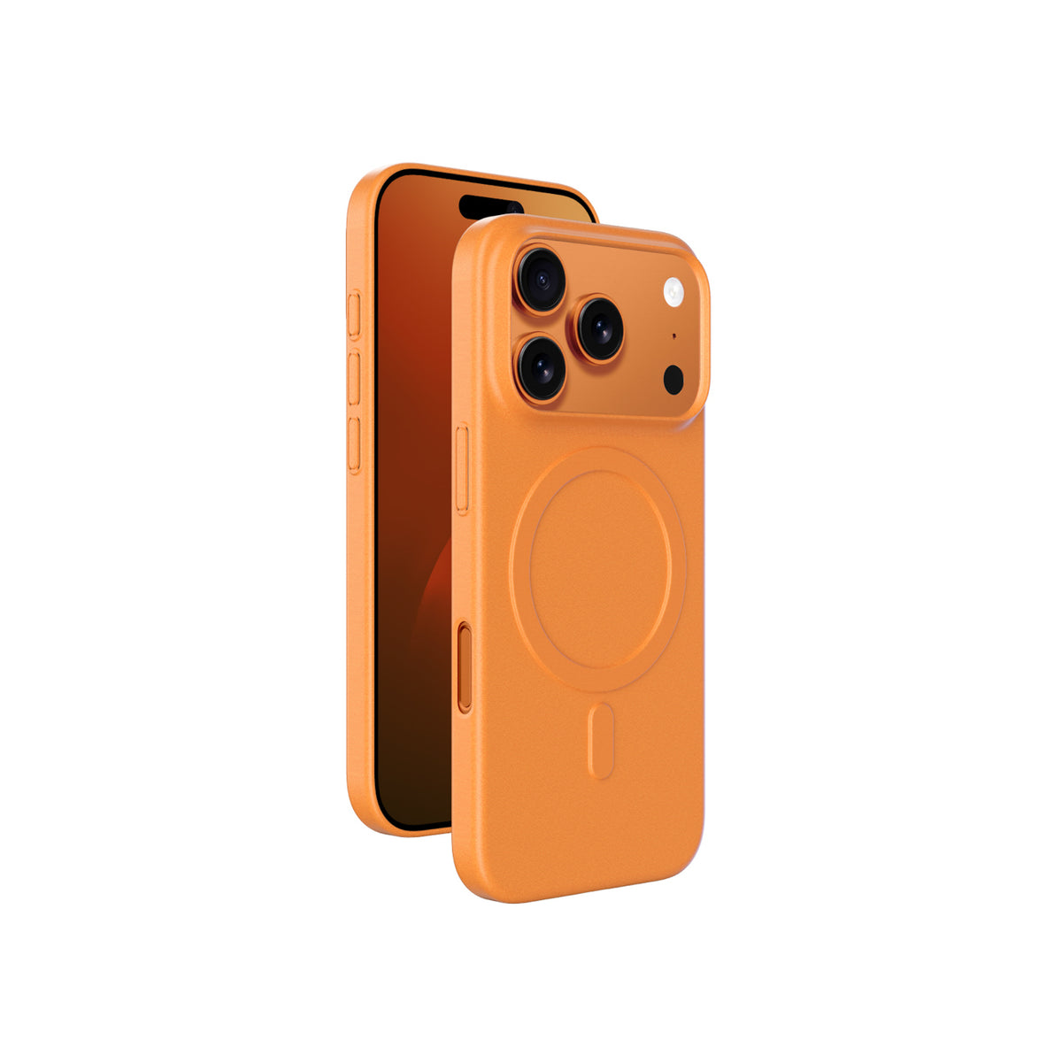 AmazingThing Minimal Air Case dėklas iPhone 17 Pro Max, suderinamas su MagSafe - oranžinė -- iPhone 17 Pro Max