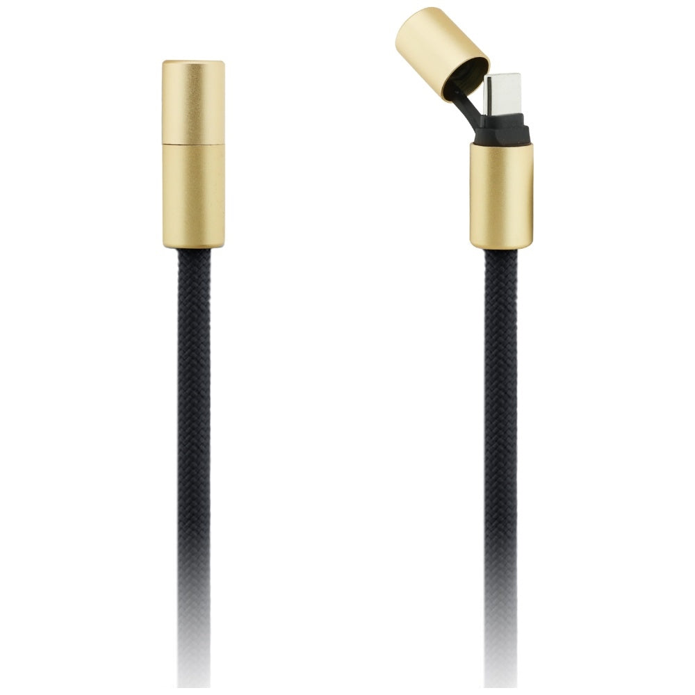 Guess Laidas CBDY 4G Charm USB-C / USB-C 150 cm - juodas