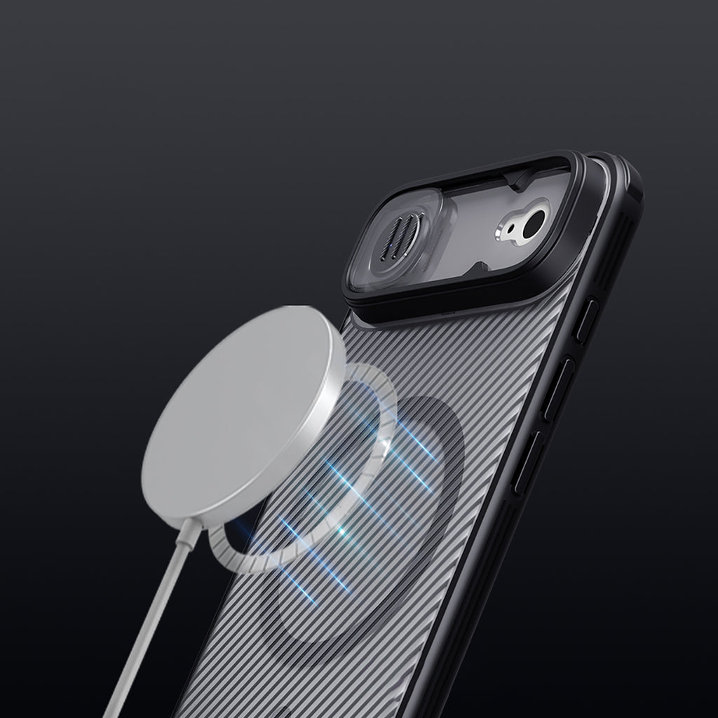 Nillkin CamShield Pro MagSafe dėklas iPhone 17 Air – juodas