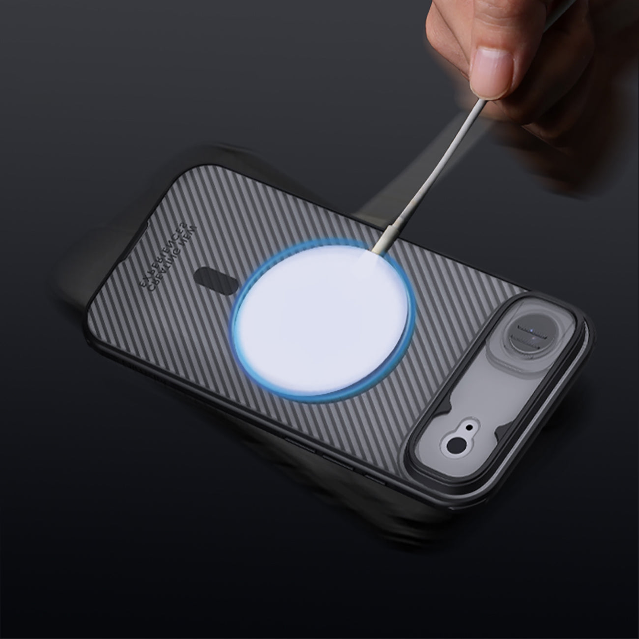 Nillkin CamShield Pro MagSafe dėklas iPhone 17 Air – juodas