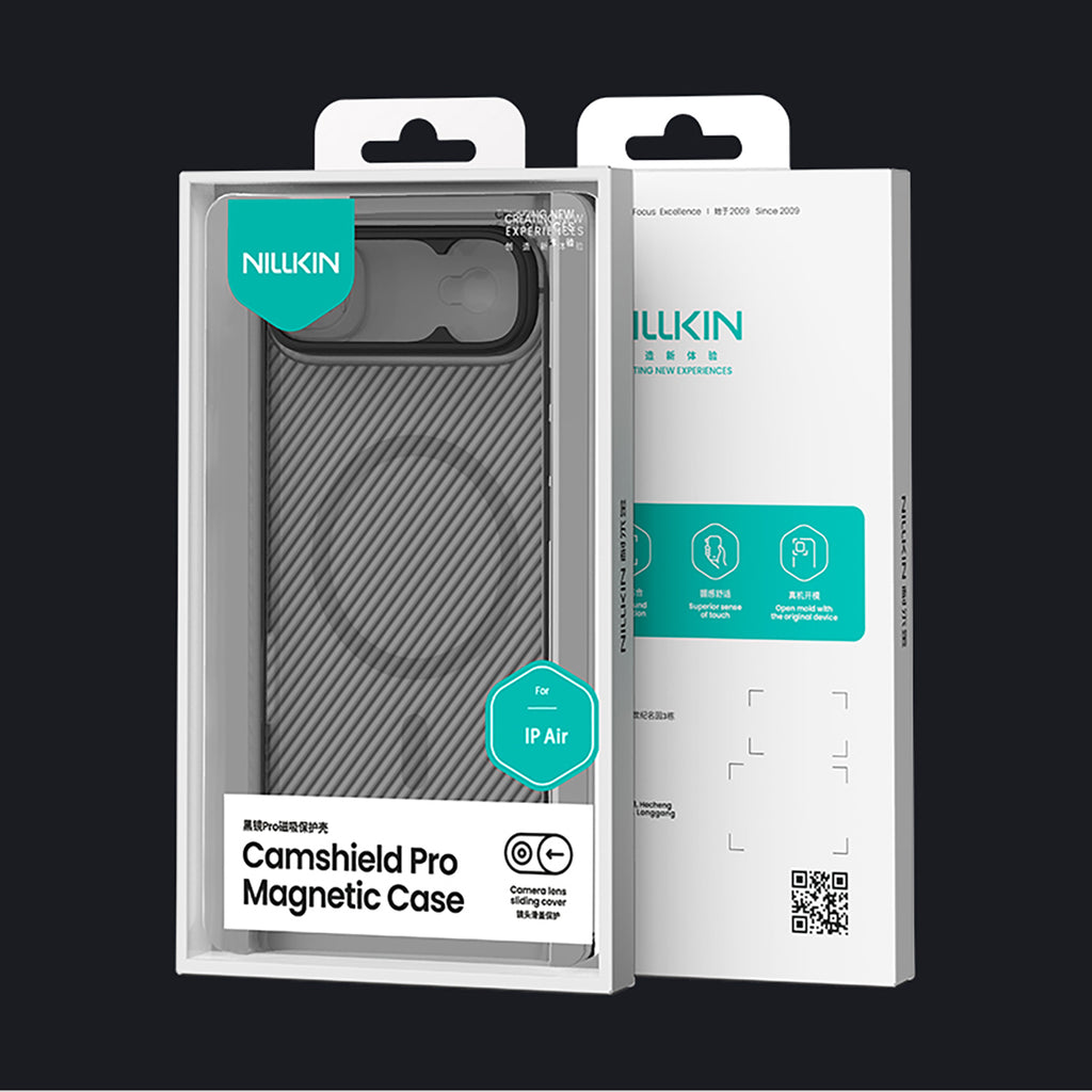 Nillkin CamShield Pro MagSafe dėklas iPhone 17 Air – juodas