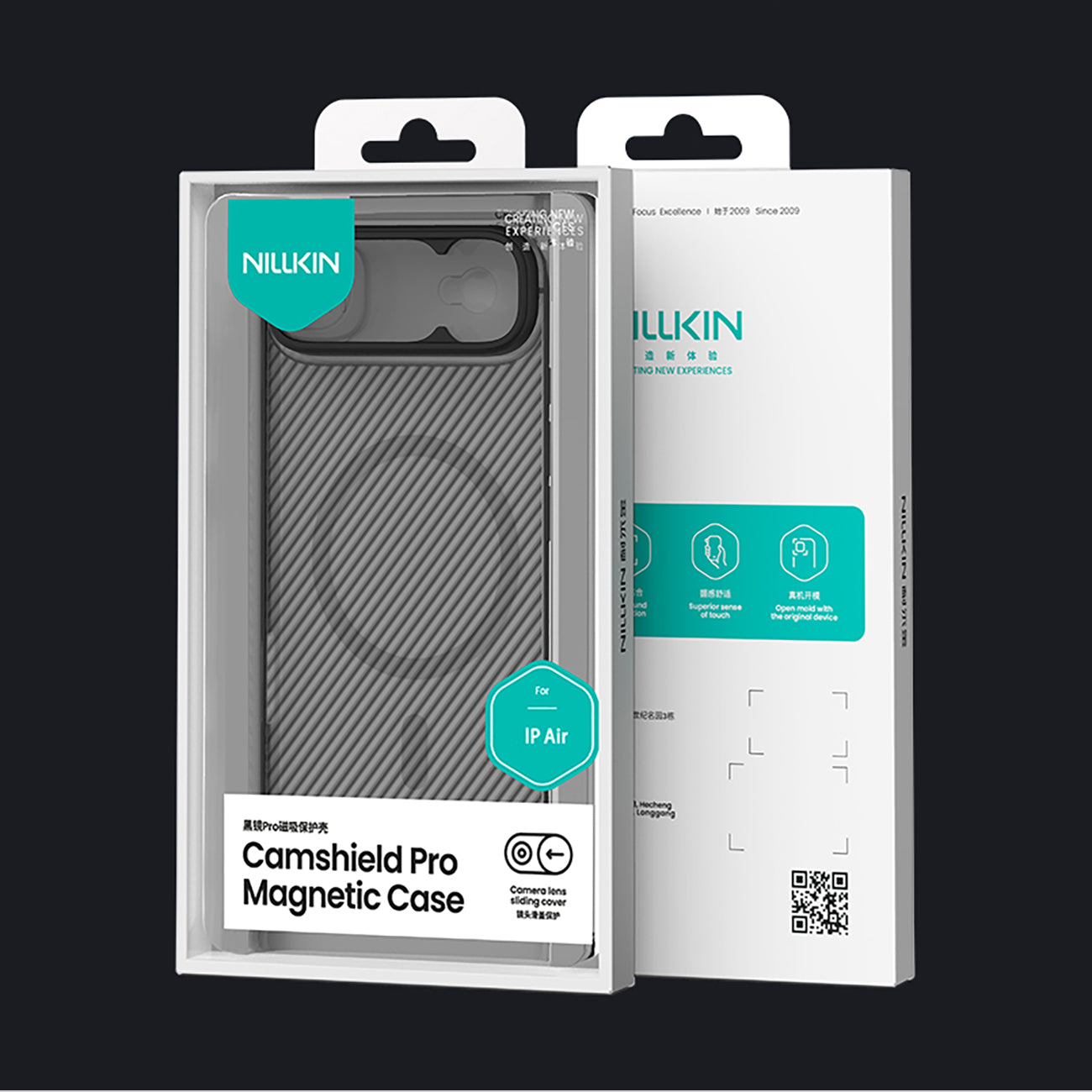 Nillkin CamShield Pro MagSafe dėklas iPhone 17 Air – juodas