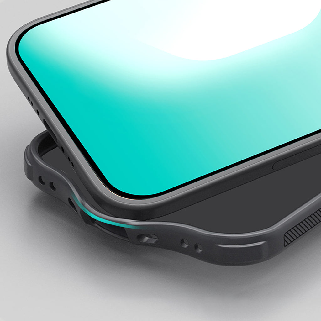 Nillkin MagSafe dėklas iPhone 17 Air – skaidriai juodas