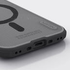 Nillkin MagSafe dėklas iPhone 17 Air – skaidriai juodas