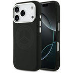 Mercedes Silicone Vintage Logo MagSafe dėklas iPhone 17 Pro - Juodas -- iPhone 17 Pro