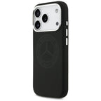 Mercedes Silicone Vintage Logo MagSafe dėklas iPhone 17 Pro - Juodas -- iPhone 17 Pro