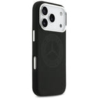 Mercedes Silicone Vintage Logo MagSafe dėklas iPhone 17 Pro - Juodas -- iPhone 17 Pro