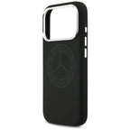 Mercedes Silicone Vintage Logo MagSafe dėklas iPhone 17 Pro - Juodas -- iPhone 17 Pro