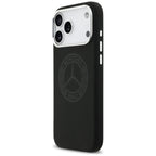 Mercedes Silicone Vintage Logo MagSafe dėklas iPhone 17 Pro Max - Juodas -- iPhone 17 Pro Max