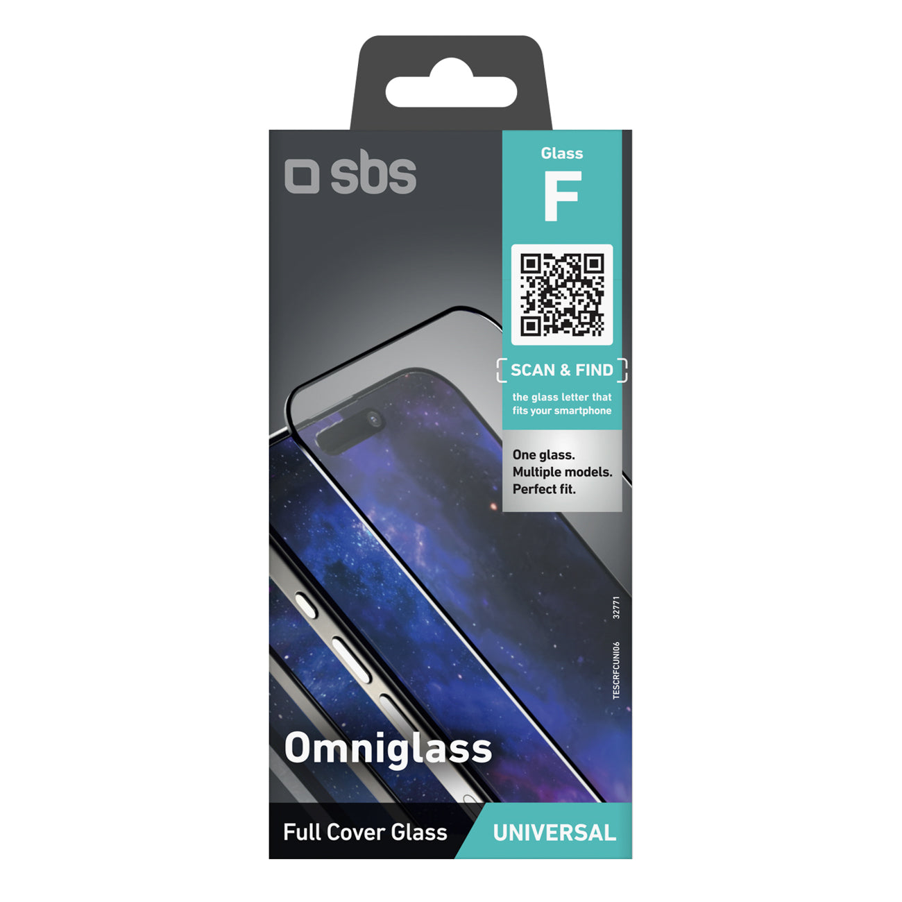SBS Omniglass F universalus grūdintas stiklas -- Cell phone tempered glass
