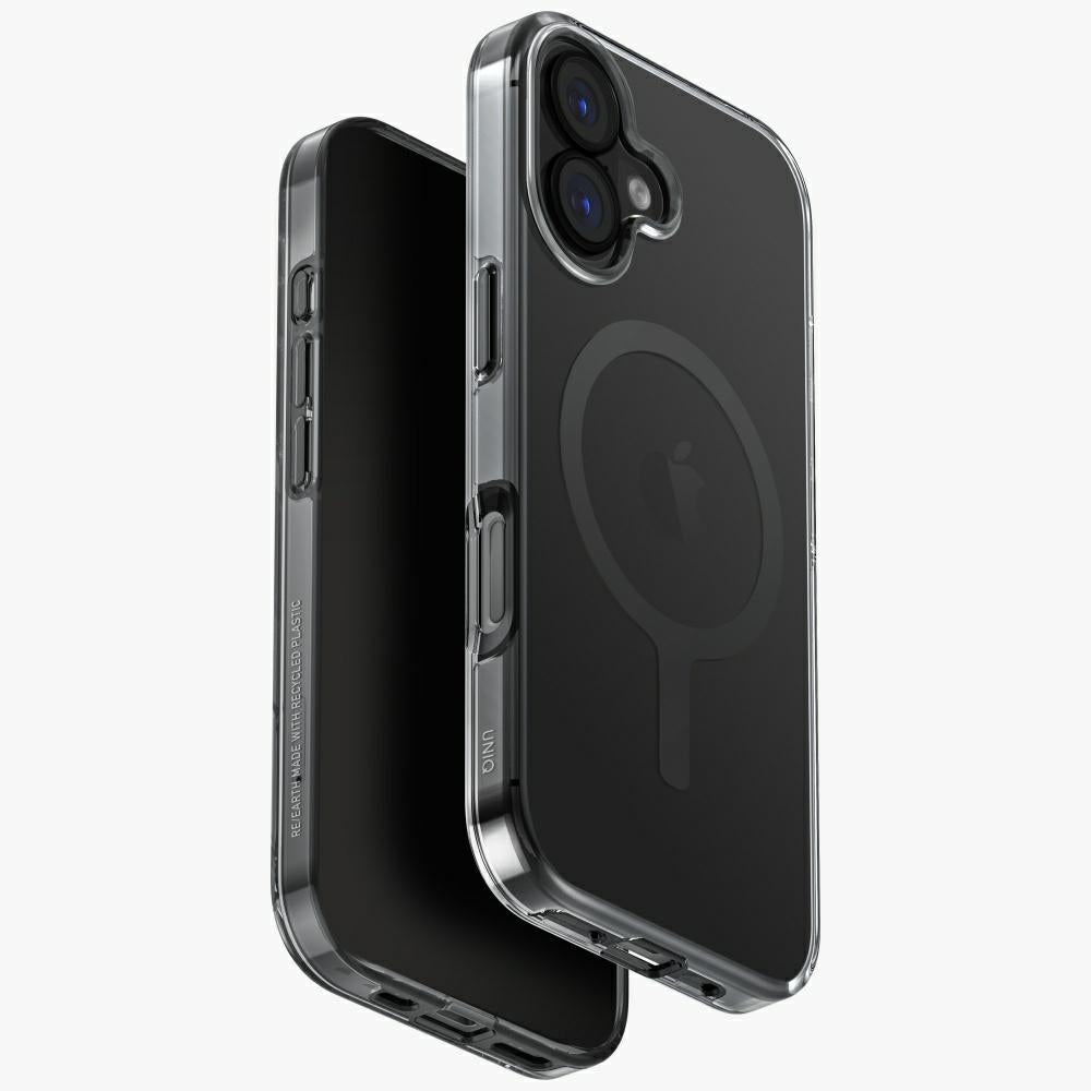 Uniq Clario MagClick MagSafe dėklas iPhone 17 – juodas