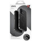 Uniq Clario MagClick MagSafe dėklas iPhone 17 – juodas
