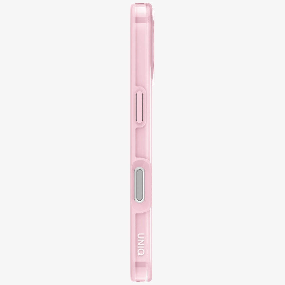 Uniq Clario MagClick įkrovimo dėklas iPhone 17 – rožinis
