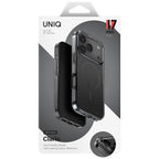 Uniq Clario MagClick dėklas iPhone 17 Pro – juodas