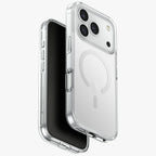 Uniq Clario MagClick dėklas iPhone 17 Pro – skaidrus