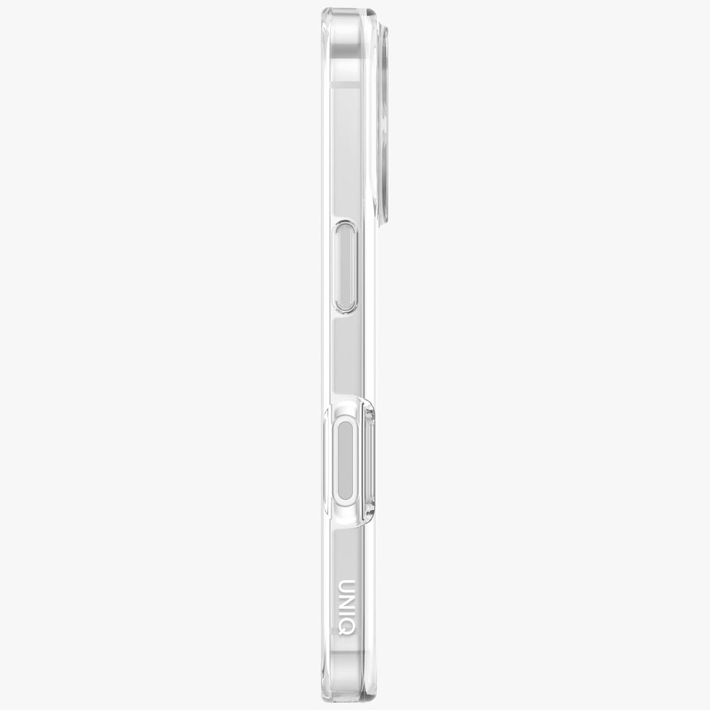 Uniq Clario MagClick dėklas iPhone 17 Pro – skaidrus