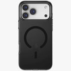 Uniq Clario MagClick dėklas iPhone 17 Pro Max – juodas