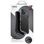 Uniq Clario MagClick dėklas iPhone 17 Pro Max – juodas