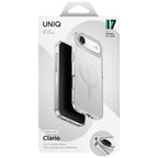 Uniq Clario MagClick dėklas iPhone Air – skaidrus