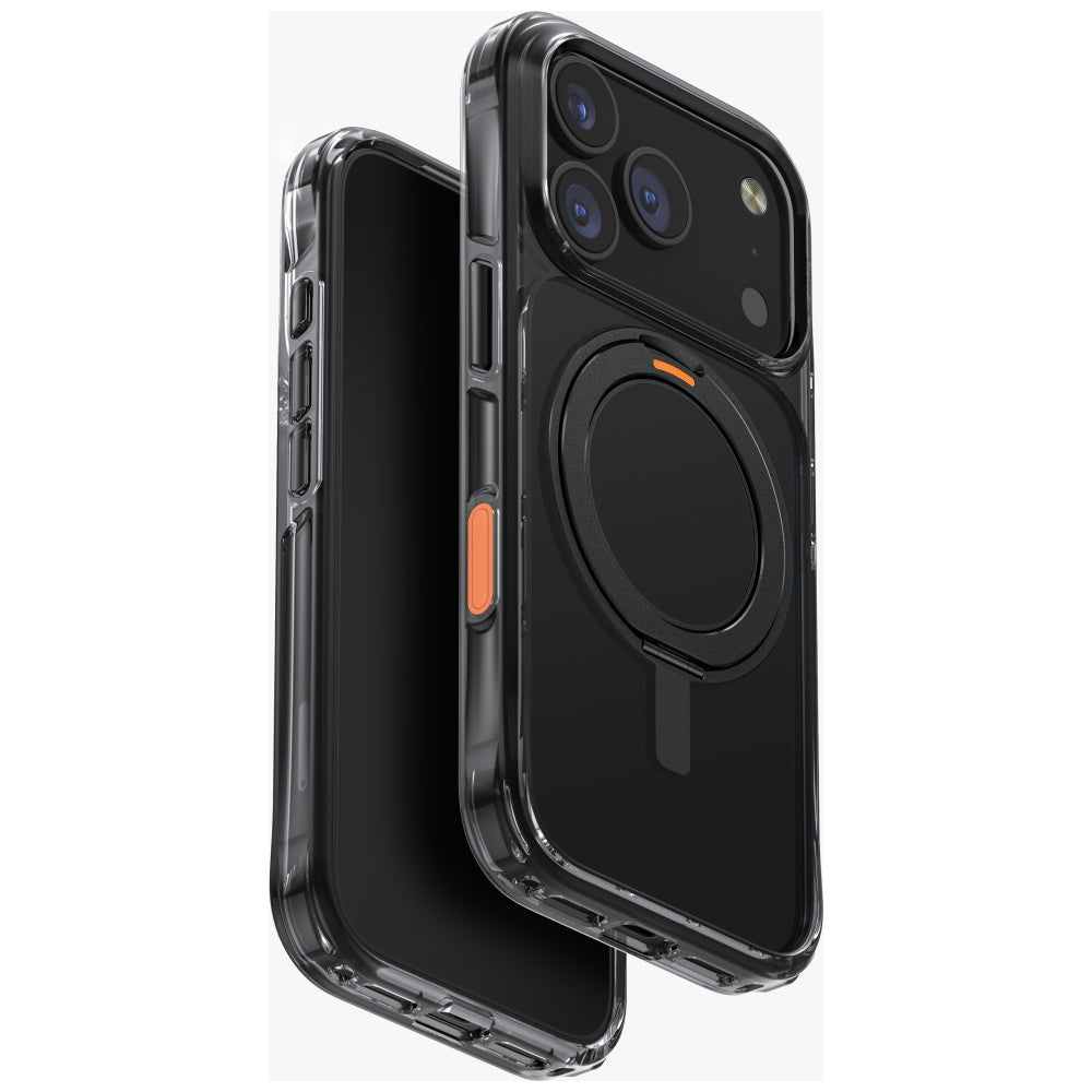 Uniq Swivix 360 pasukamos atramėlės dėklas iPhone 17 Pro - Juodas -- iPhone 17 Pro