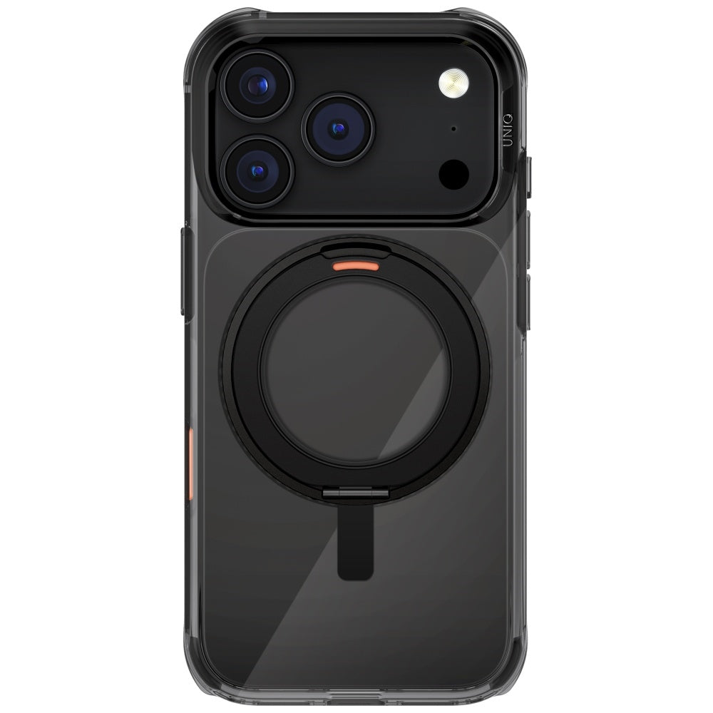 Uniq Swivix 360 pasukamos atramėlės dėklas iPhone 17 Pro - Juodas -- iPhone 17 Pro