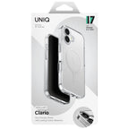 Uniq Clario MagClick dėklas iPhone 17 – skaidrus