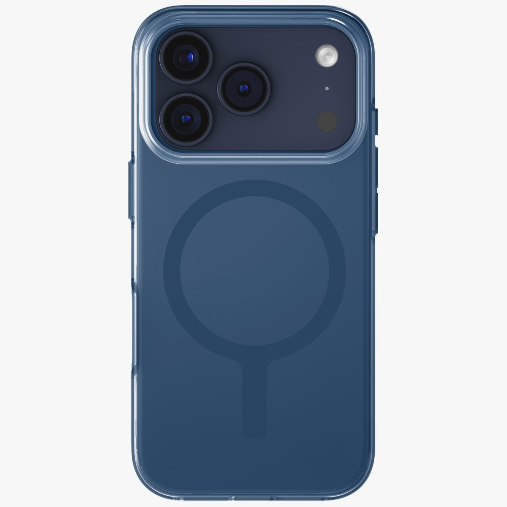 Uniq Clario MagClick dėklas iPhone 17 Pro – mėlynas