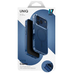 Uniq Clario MagClick dėklas iPhone 17 Pro – mėlynas