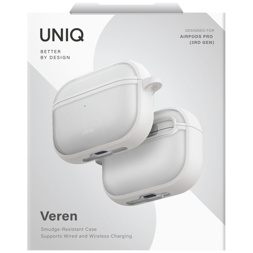 Uniq Veren dėklas AirPods Pro 3 – Baltas -- AirPods Pro 3
