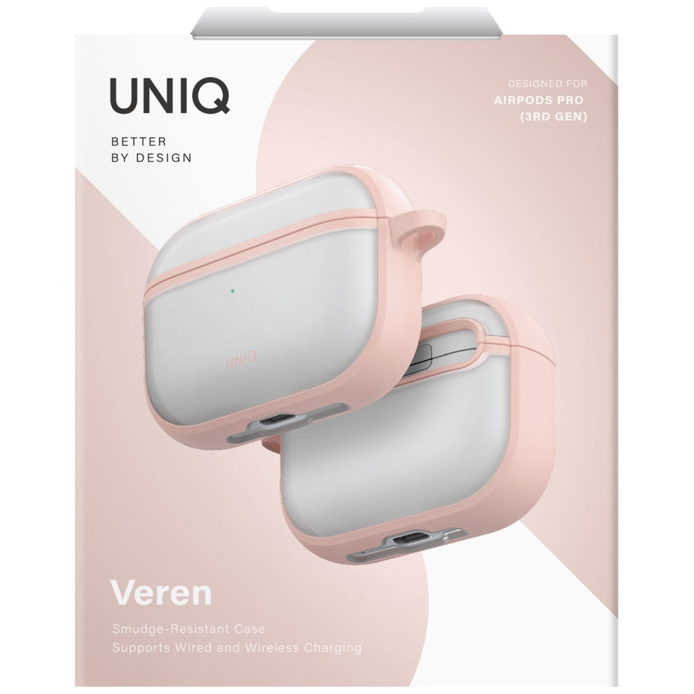 Uniq Veren dėklas AirPods Pro 3 - rožinis -- AirPods Pro 3