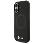 BMW M FW Metal Logo MagSafe dėklas iPhone 17 – juodas