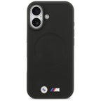BMW M FW Metal Logo MagSafe dėklas iPhone 17 – juodas