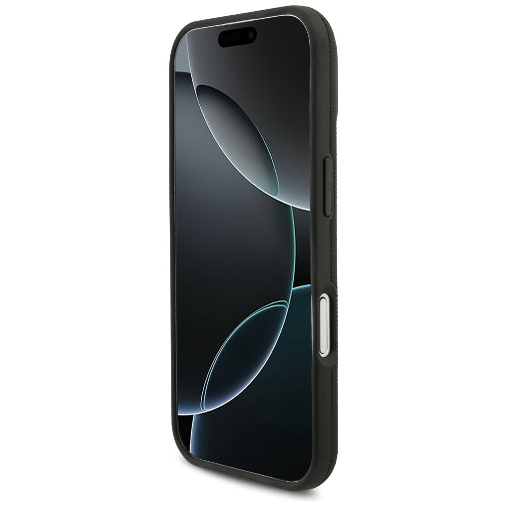BMW M FW Metal Logo MagSafe dėklas iPhone 17 – juodas