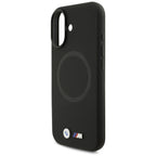 BMW M FW Metal Logo MagSafe dėklas iPhone 17 – juodas