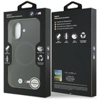 BMW M FW Metal Logo MagSafe dėklas iPhone 17 – juodas