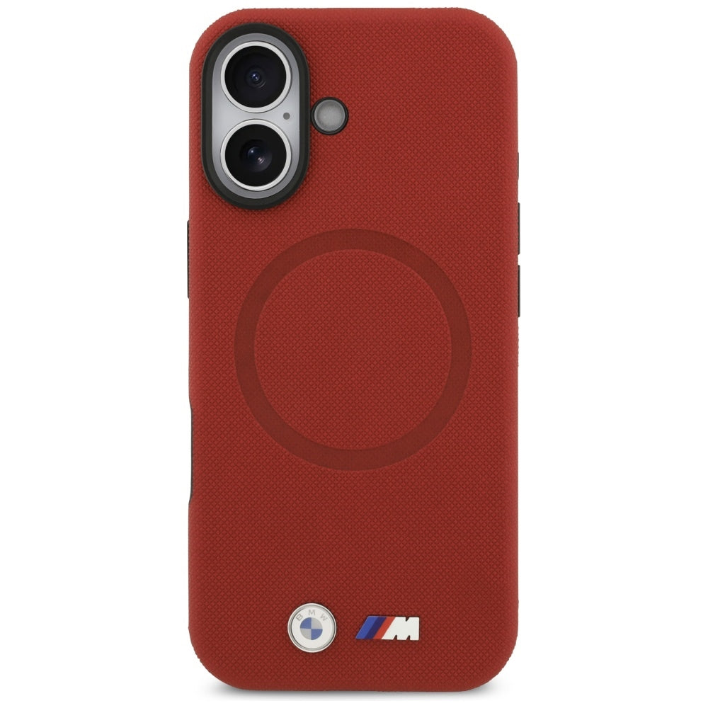 BMW M FW Metal Logo MagSafe Case for iPhone 17 - Red