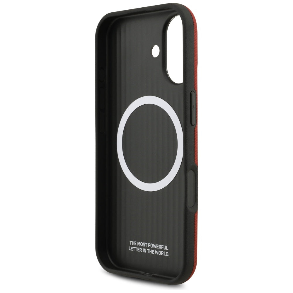 BMW M FW Metal Logo MagSafe Case for iPhone 17 - Red