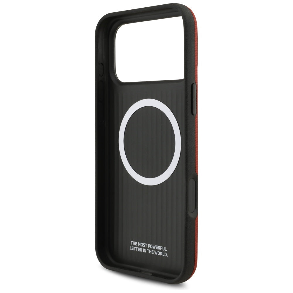 BMW MagSafe dėklas iPhone 17 Pro Max – raudonas
