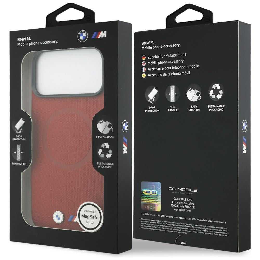 BMW MagSafe dėklas iPhone 17 Pro Max – raudonas