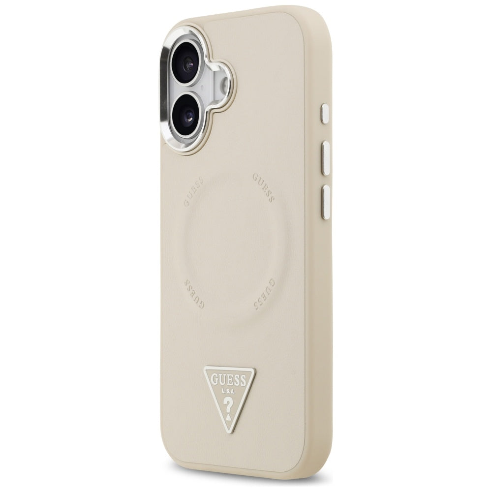 Guess Triangle Logo MagSafe Case for iPhone 17 - Beige -- iPhone 17