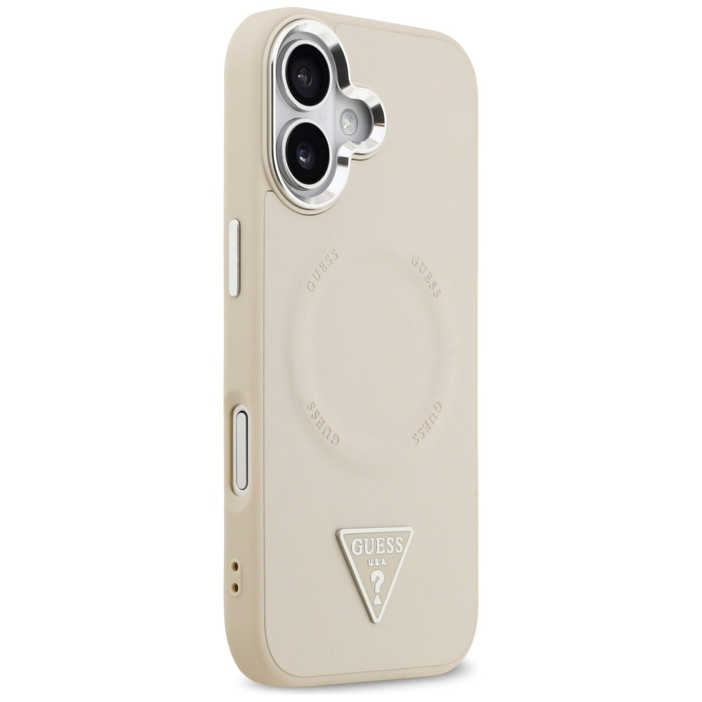 Guess Triangle Logo MagSafe Case for iPhone 17 - Beige -- iPhone 17